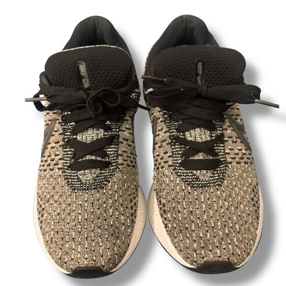 Nike React Infinity Run Flyknit 3 Size 8.5 Black Dark Smoke Grey Running Shoes - Picture 1 of 13